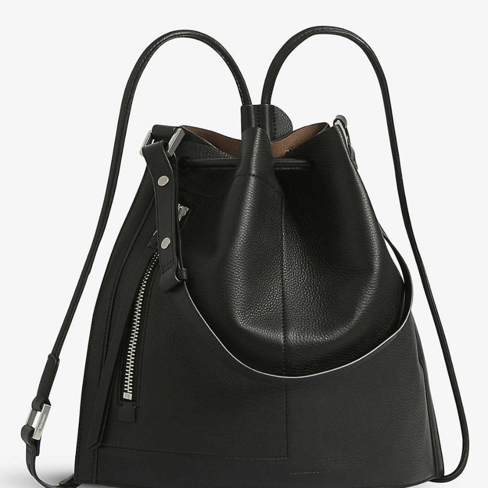 Allsaints All Saints Alpha leather backpack black NWOT